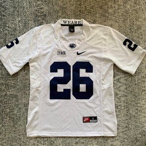 White Penn State Saquon Jersey